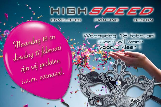 HighSpeedVenlo's tweet photo. Wij wensen iedereen een schoeëne Vastelaovend! Woensdag 18 februari staan we weer voor u klaar! http://t.co/8mB0qdNiYt