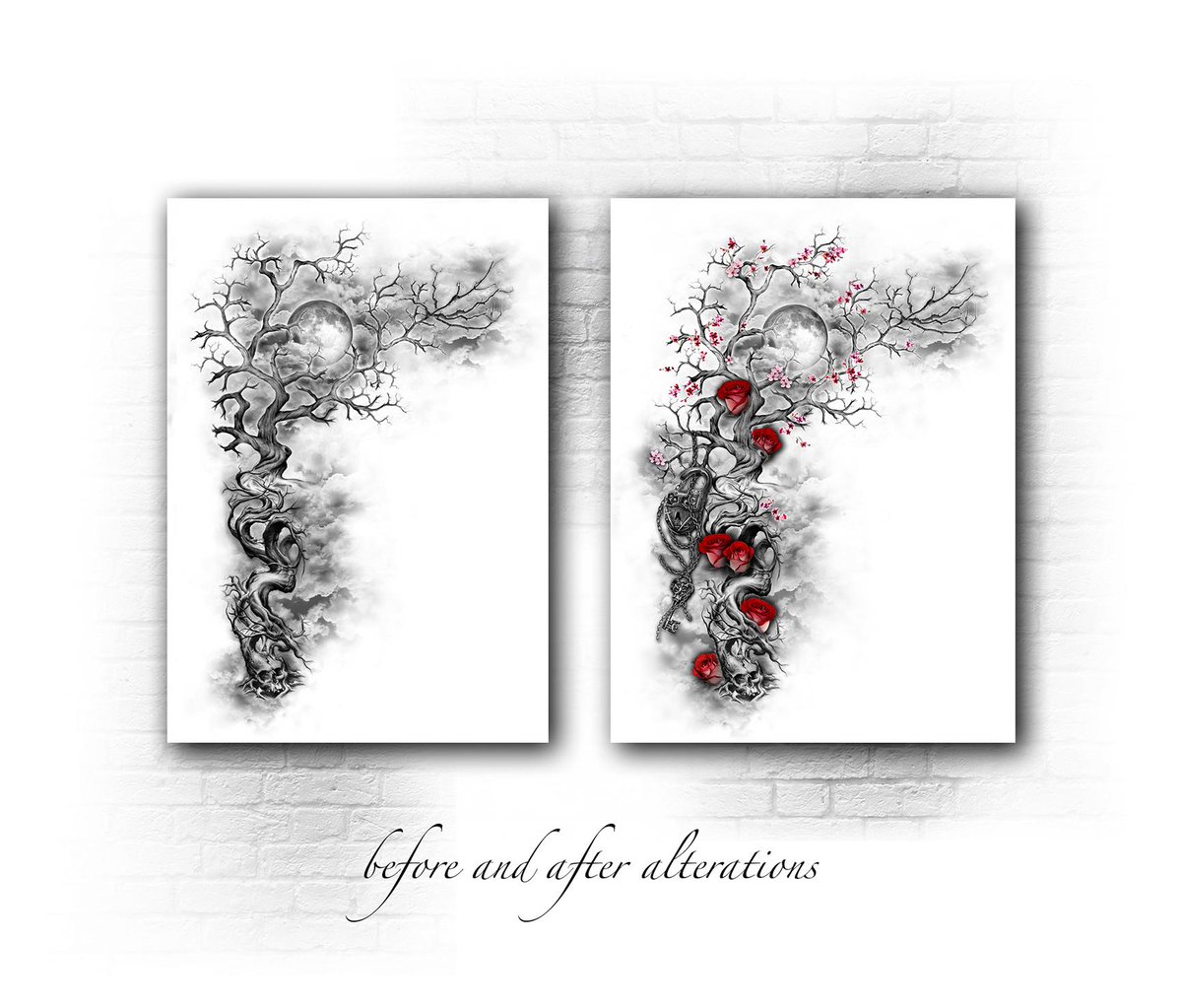 Before &amp; after Customtattoodesign.net