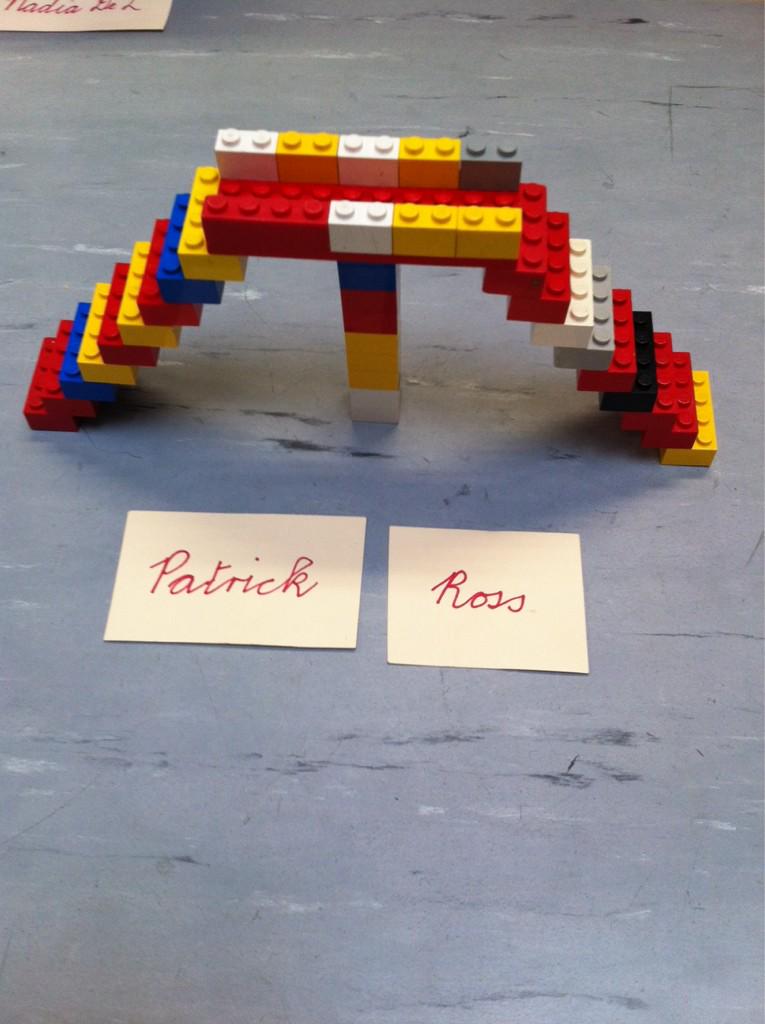 MrsBellsClass's tweet image. Lego bridge #engweek