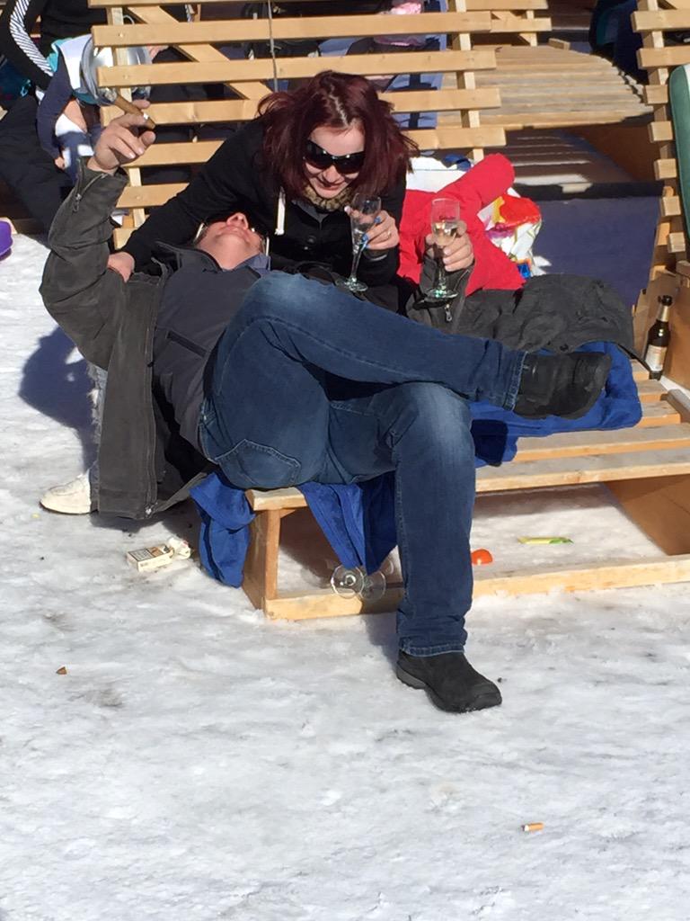 #goldbachinteractiveskiweekendflumserberg2015 die High Society ist auch am start