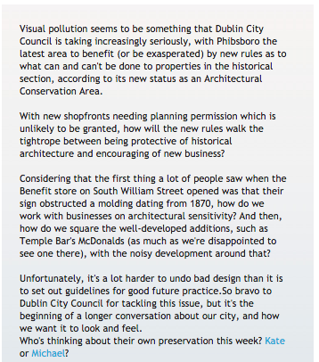 Are Councils doing enough to preserve architectural heritage? Or is this practice stunting new city-based enterprise?