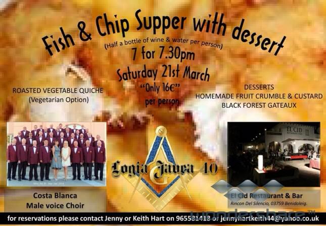 glpvalencia's tweet photo. Javea40 Fish n Chip Supper:-http://t.co/ZwLFlIm854 http://t.co/6sBs7Kv5hd