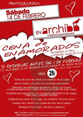 PinatarArenaENG's tweet image. Celebrate St Valentine's Day here @PinatarArena in The Archibb Restaurant