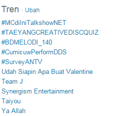 andre_13richard's tweet photo. baru juga di mulai udah jadi trending topik aja nih :D keren @Ini_Talkshow #MCdiIniTalkshowNET loh ko? ko loh? http://t.co/KMBeRsFHS6