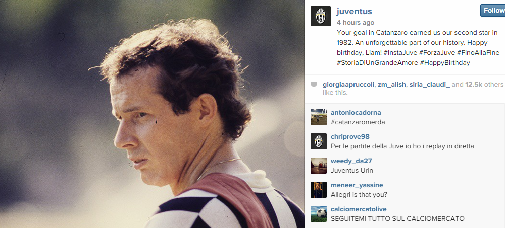 Juventus paid tribute to an Irish legend today:  