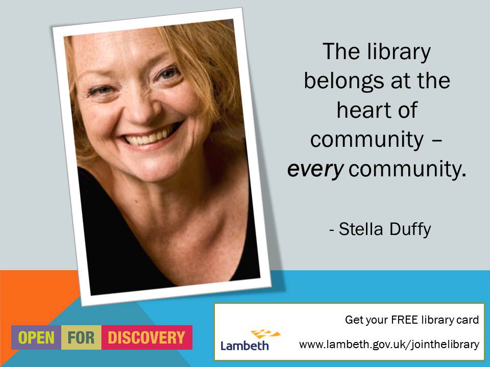 lamlibs's tweet image. "The library belongs at the heart of community – every community" @stellduffy lambeth.gov.uk/jointhelibrary and #LoveLamLibs