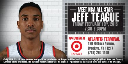 NBAAllStar's tweet photo. Come out &amp; meet All-Star @Teague0 of the @ATLHawks Today at @Target! http://t.co/4zpcHlquBv