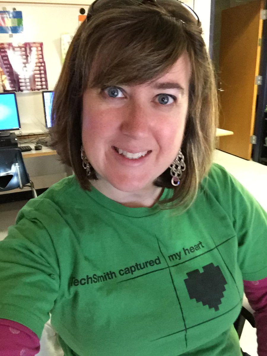 amylpie's tweet image. Sporting my @TechSmithEDU captured my heart shirt for Valentine&apos;s celebrations at school today! #cescrocs #fcboetech