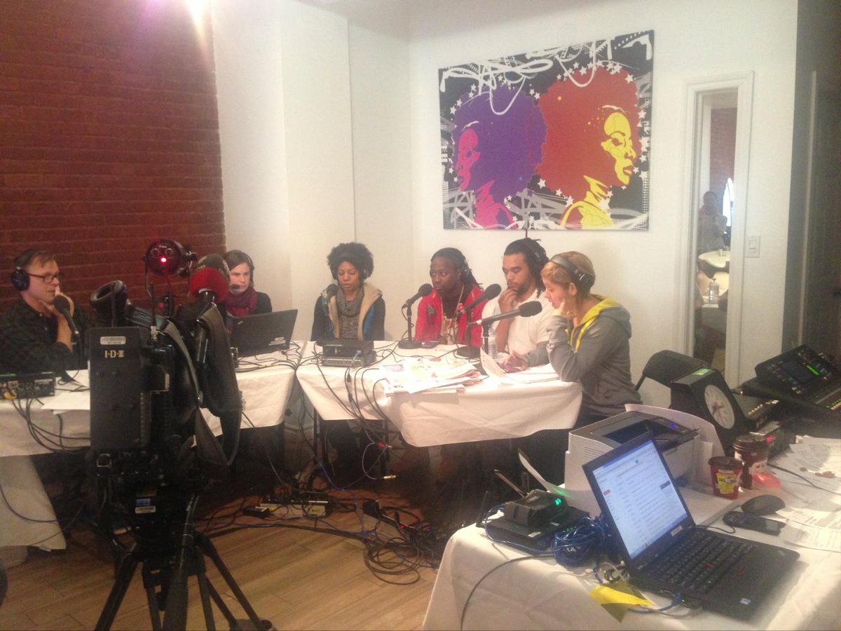 Sylvia stewart, Stephen Hennessy west haven community center and kai Thomas on the panel to black community