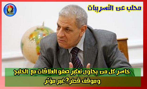 محلب عن التسريبات خاسر كل من يحاول تعكير صفو العلاقات مع الخليج وموقف قطر غير مؤثر