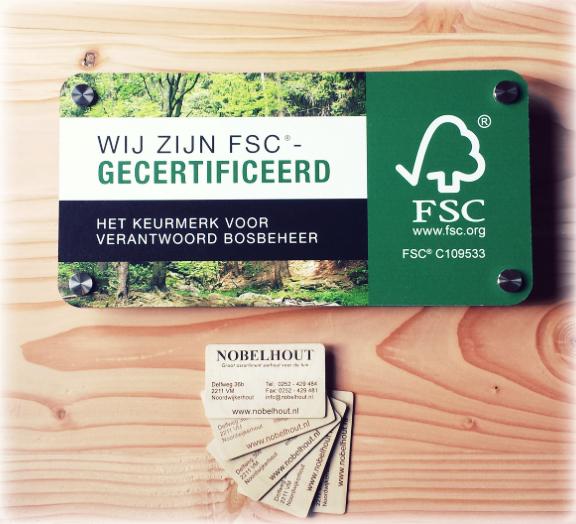 Ook <a href="/Nobelhout/">Nobelhout Tuinhout</a> laat zien dat ze zich inzet voor duurzaam bosbeheer wereldwijd. Interesse? fsc.nl/gevelbordje #FSC