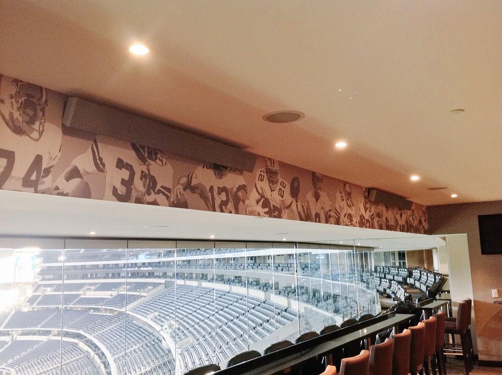 Audiencetech's tweet photo. The Audio System Suites upgrade we completed @ATTStadium using @LeonSpeakers to fill the suites with sound. http://t.co/c2f78mFfLc