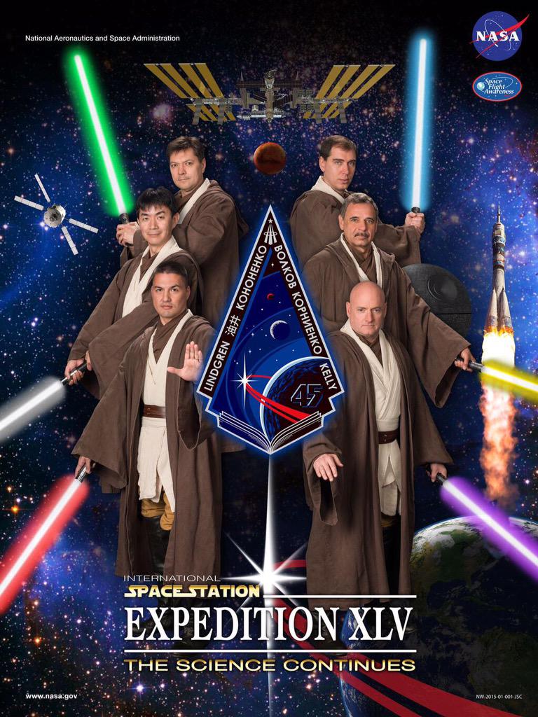 Zindoctor's tweet photo. Easily my favorite thing this week, @NASA! Where can I buy a mission patch? #TheScienceContinues #StarWars http://t.co/awKy2RGk8q