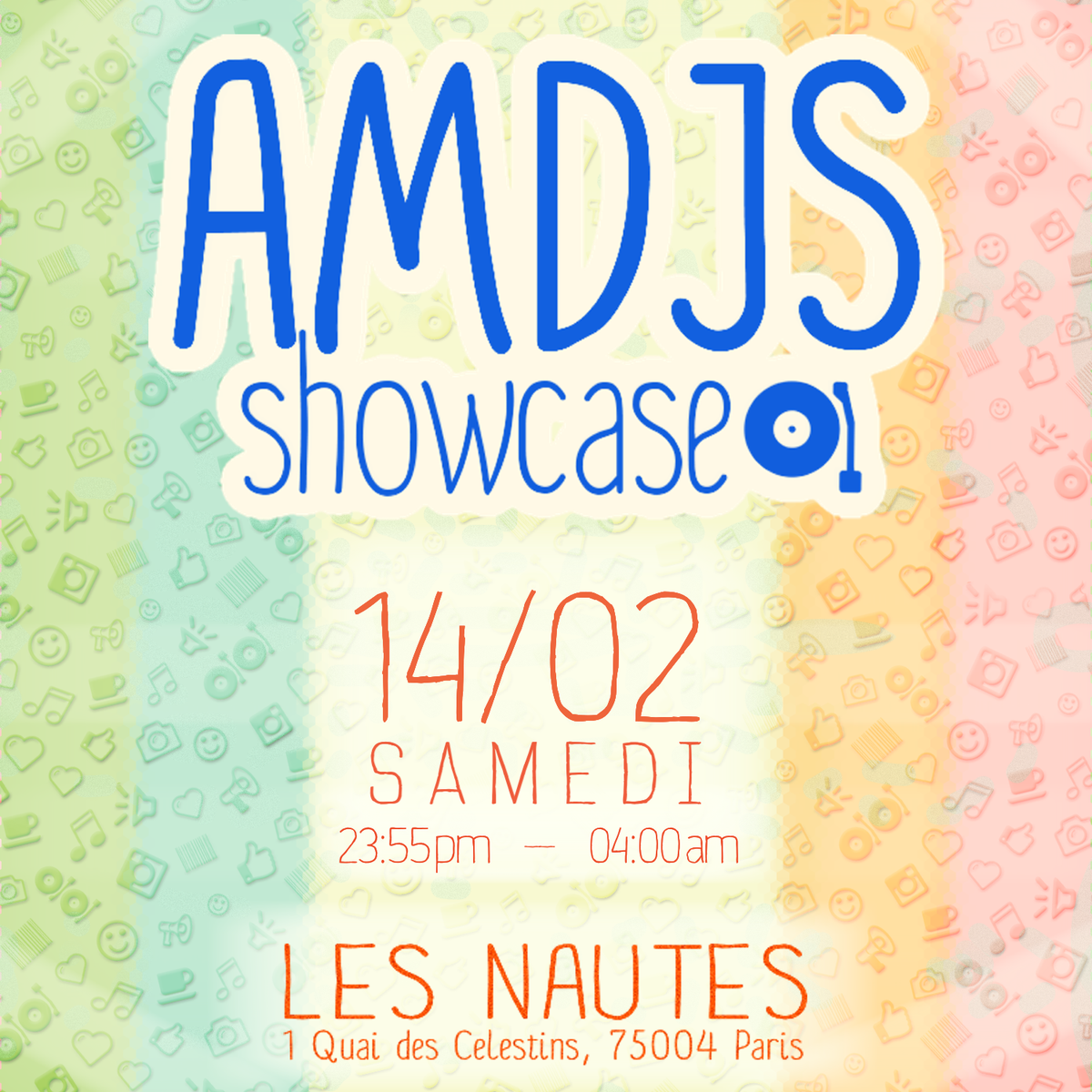 @lesnautes samedi 00h / 04 h pas de saint Valentin … juste du bon son, avec la participation de <a href="/AMDJS/">AMDJS</a>