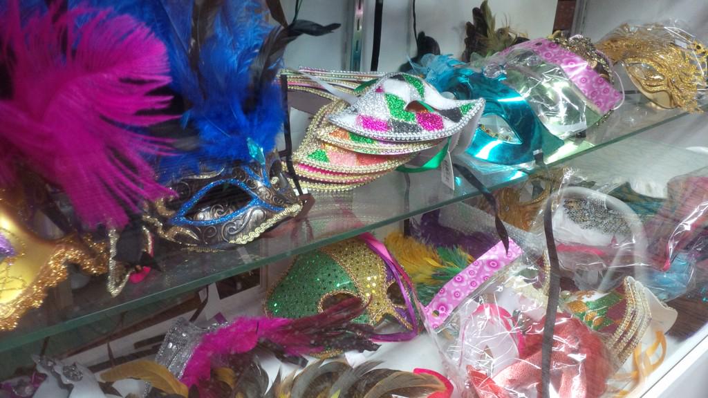 LloydFOPA's tweet photo. All sorts of Mardi Gras masks available downtown at the costume store #mardigrasYLL #Lloydminster http://t.co/EShVxEyMT2