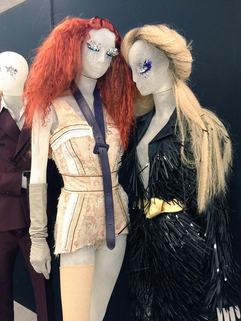 Girls getting cosy at our <a href="/Prada/">PRADA</a> opening last night.