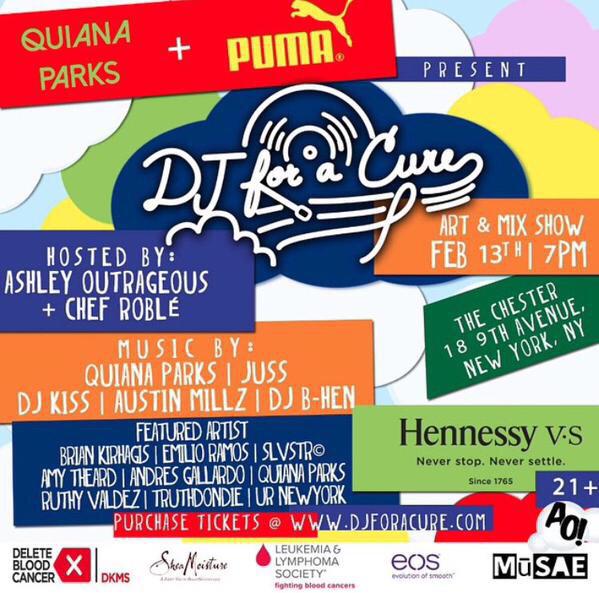 WOMANHOOOD's tweet photo. The 2nd annual @DJforACure Event is happening TONIGHT in #NYC !!! http://t.co/o0HUGkpFox http://t.co/mMOFPIc8fT