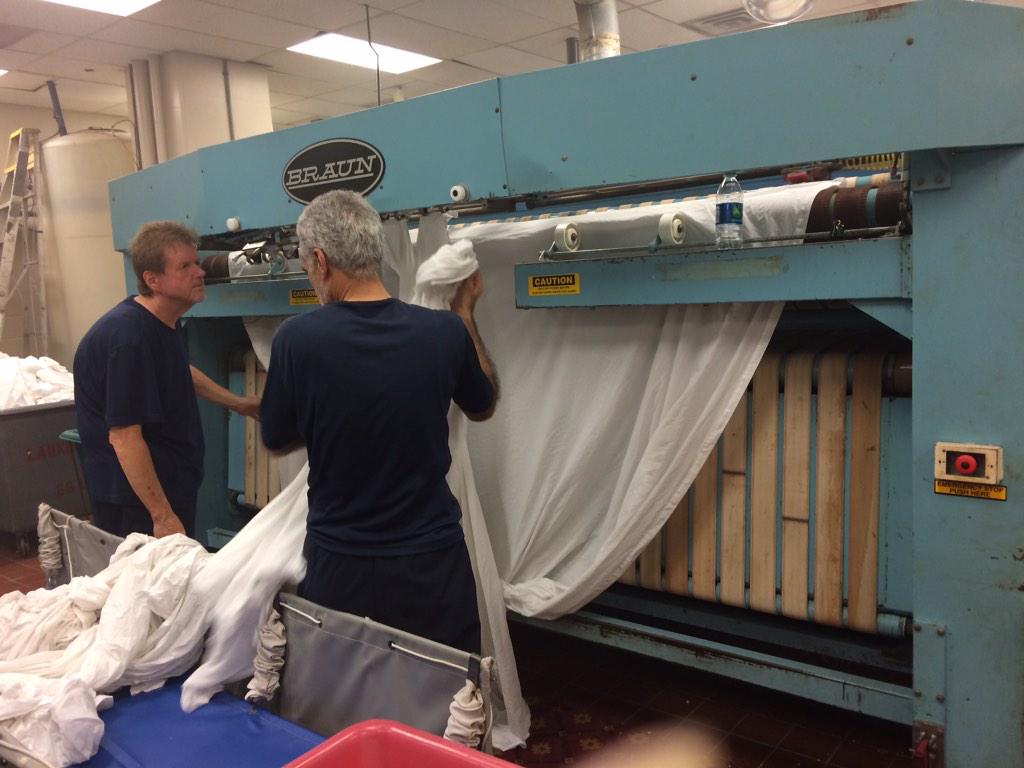ljfphd's tweet photo. @Westin_PGH Wow, didn't know there was so much laundry in one hotel. Thanks for the tour! #NSMHWestin2015 http://t.co/XOvWA6XlOr