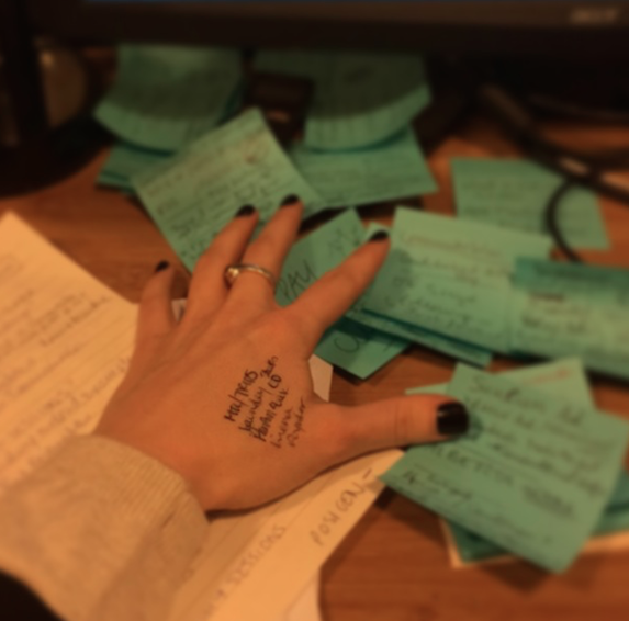 Stphn_Lacey's tweet image. This is how my colleague, @JMPyper, keeps many of her journalistic notes. #journalismproblems