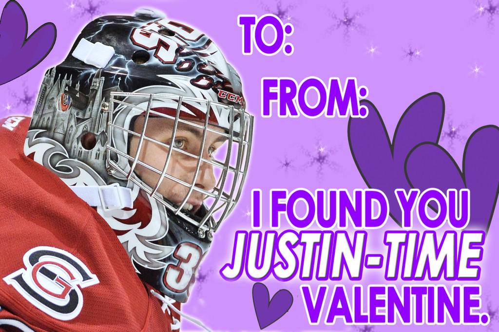 Storm_City's tweet photo. Juuuuust-in case you forgot that tomorrow's Valentine's Day, here's @J39Nichols with a reminder, #JustInTime. http://t.co/6l6PBmb0Iw