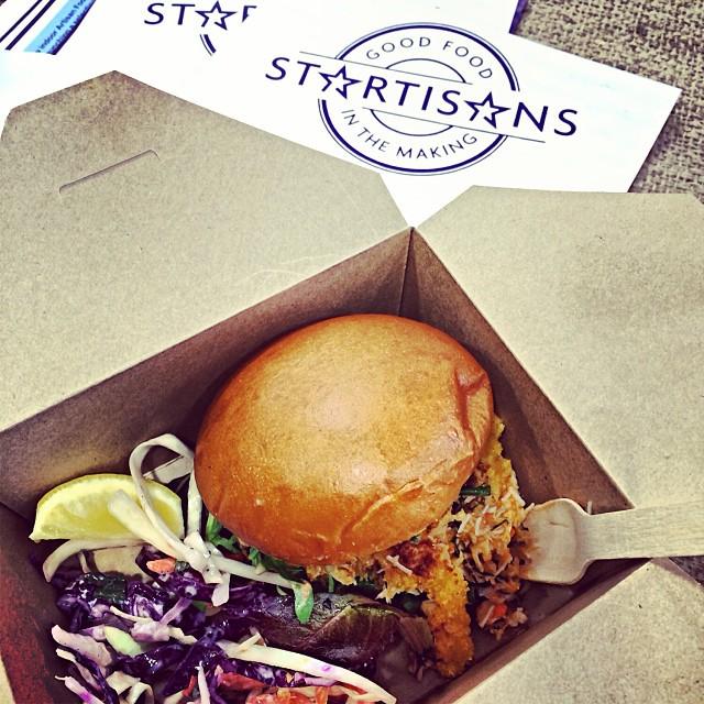 Delicious Crab burger by @clawclaws - fantastic debut! #sustainable #crab #delicious #startup