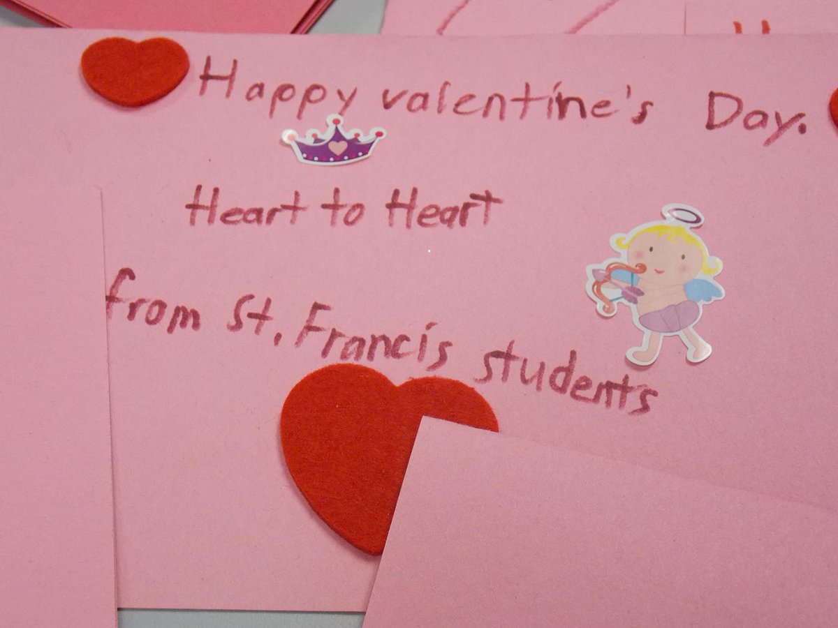 LethbridgeMOW's tweet photo. Thank you Student Council at St. Francis School for the  Valentines Day Cards for LSCO Meals on Wheels Clients! http://t.co/I0TZ76u9Fk