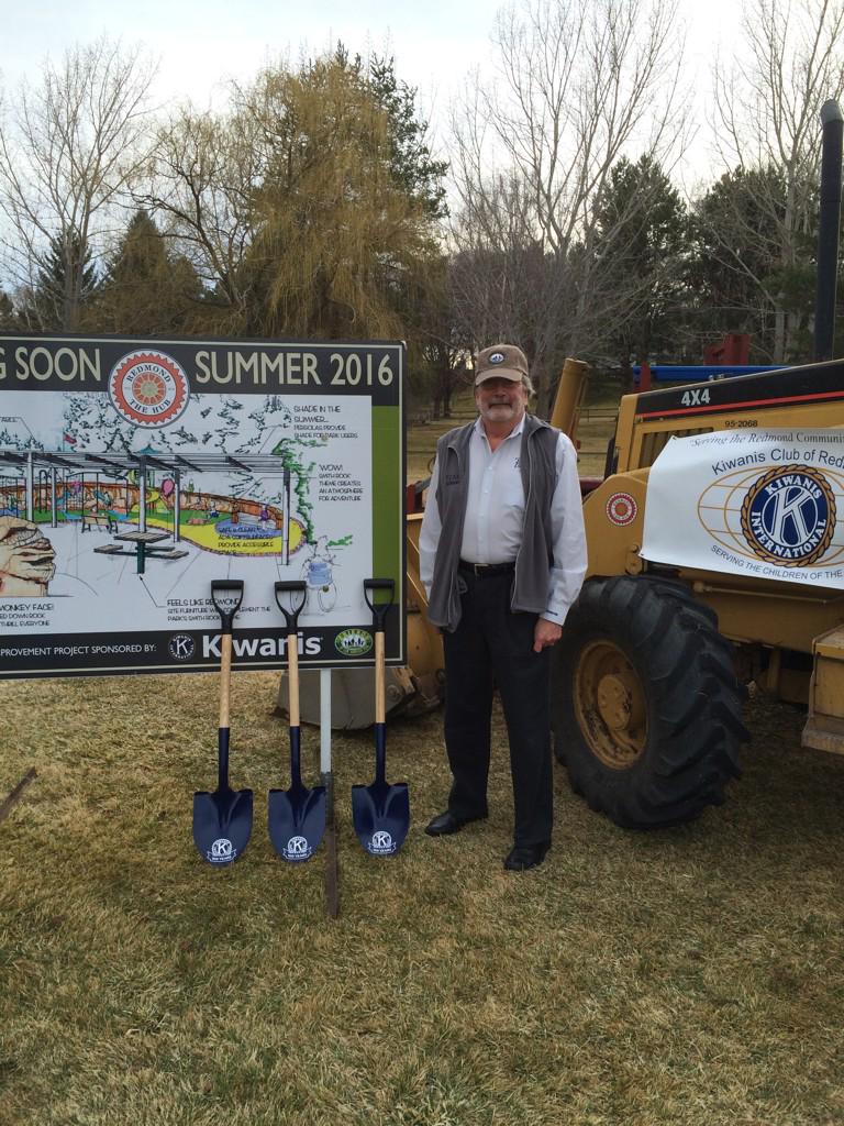 KiwanianJohn's tweet image. At ground breaking for $700,000 all- accessible park in Redmond OR spearheaded by KC