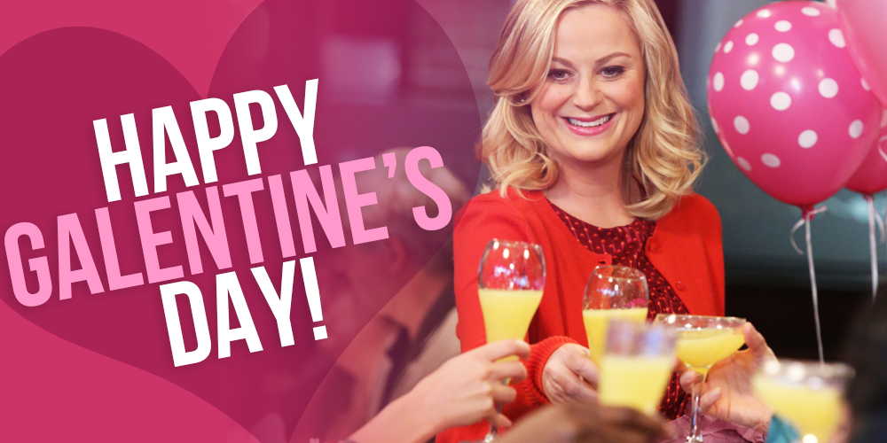 parksandrec's tweet photo. Oh, it's only the best day of the year! #HappyGalentinesDay http://t.co/qLgvPAQ3j5