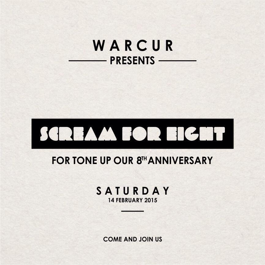 Let's "SCREAM FOR EIGHT" because today is our 8th Anniversary and make it Has No End.