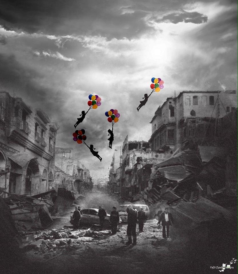 The only place Syrians feel safe at is heaven! 
#AssadHolocaust