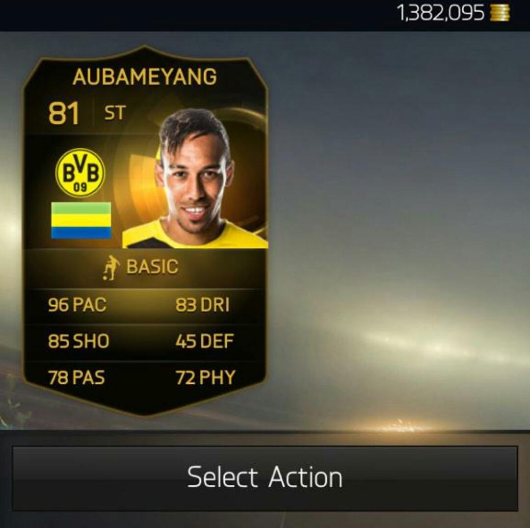 HelpFUT18's tweet image. AUBAMEYANG A GAGNER! FOLLOW ET RETWEET! #FUT15 #PS4 #FIFA15