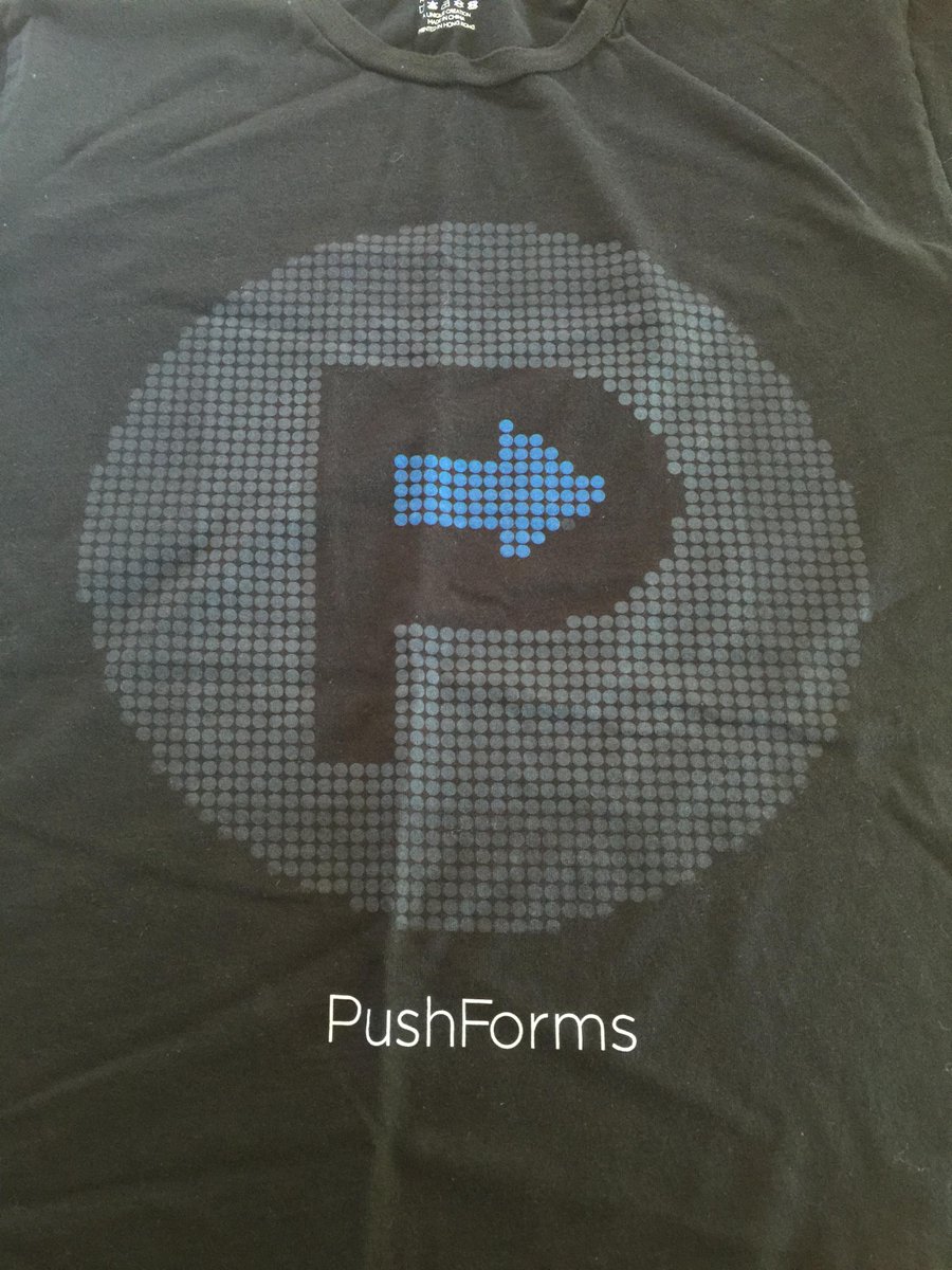 pushforms's tweet image. Our new t-shirts have arrived.  We are excited to start sending them out. #paperless
