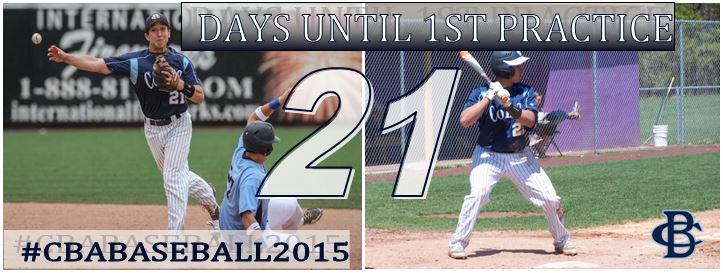 CBAColtsBASE's tweet photo. Countdown to 1st practice with Sr., Inf., #21, Andrew Buccellatto. Three weeks from today Pop &amp; Ping #CBABaseball2015 http://t.co/ba8T6uZVfk