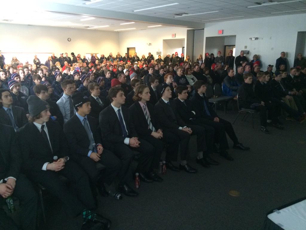 ECACCommishDoug's tweet image. Just finished group 1. Packed house. Get there early for a seat at 3. @T1EHL #DevelopmentPath #USHL @ISShockey