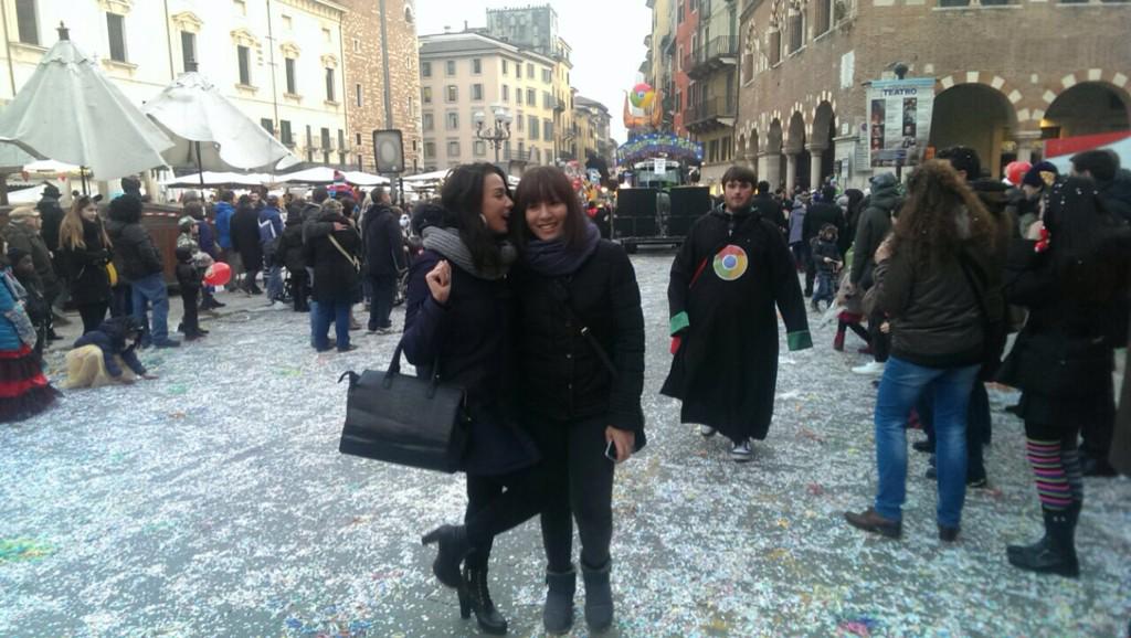 ArianneRiham's tweet photo. With my best friend selenia!! Love you!
#CarnevaleVerona #goodtime http://t.co/rhYjAKGJnd
