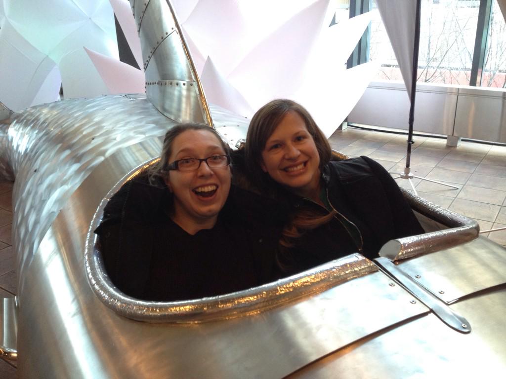 BusyBeakers's tweet photo. I think we made that Tin Fish look smarter! @Beakerhead #cctca2015 http://t.co/0EtaPCQ09z