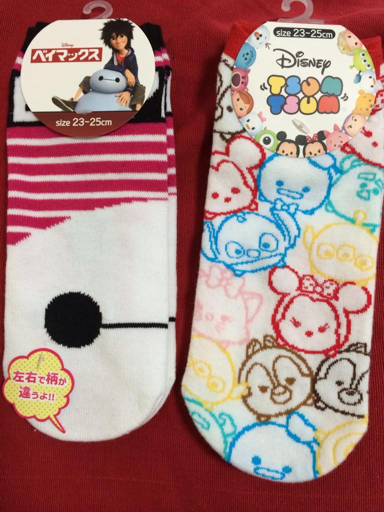 ゆきだるま しまむらでベイマックスとツムツム靴下 Http T Co Gxhjndfpds Twitter