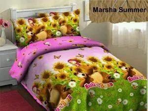 Masha summer | Sprei made-by-order, pesen jahit dulu, bahan cvc katun lokal. Harga sesuai ukuran yang dipesen.. :))