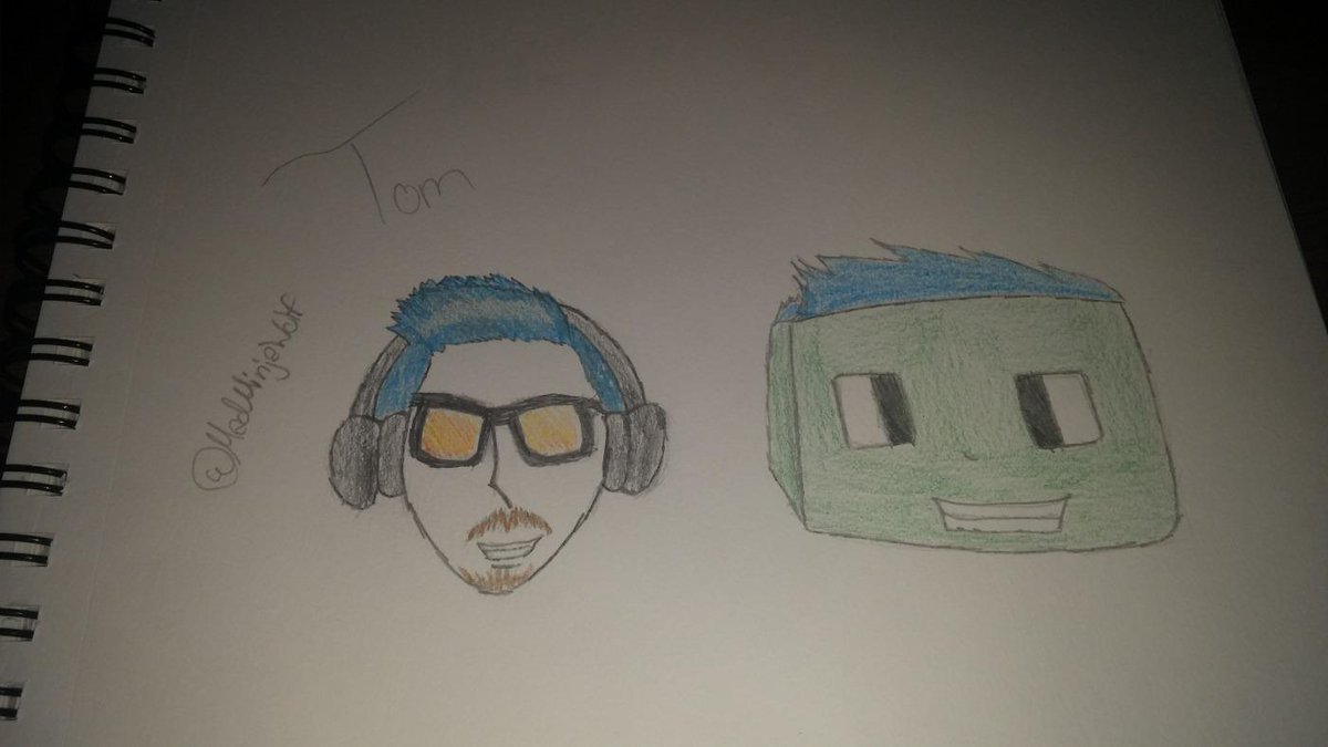 MadNinjaWolf's tweet photo. #MianiteFA #MianiteFanArt #Miante #Tom #Syndicate #MianiteSeason2 Tom in real life and in minecraft. http://t.co/nOBK80Rzok