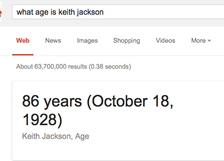 Eddiek62's tweet photo. @Jinky20073 @tedermeatballs I'm only 52. I googled Keith Jackson and this is what I got back... #looksgoodwithatan http://t.co/2OJY1LOoKm
