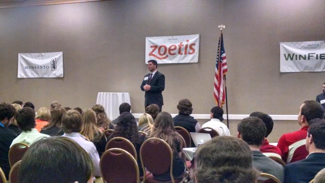 <a href="/BradleyGarrison/">Brad Garrison</a>, our alumnus working for @AlphaGammaRho, recognizing a donor for #AGRConnect. #AGRSALS15