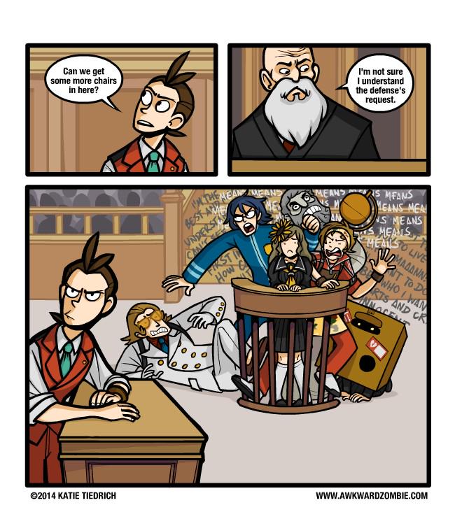 Get outa my way DUUUUUDE #phoenixwright #objection #aceattorney #dualdestinies #apollojustice