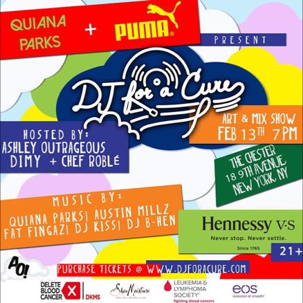 aoutrageous's tweet photo. hosting #DJFORACURE tonight! let's go @quianaparks! http://t.co/JwSbw64M6n