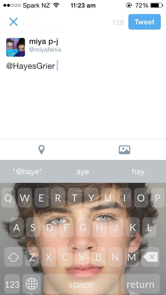 miyafenix's tweet photo. @HayesGrier 😍😍.#InstaKey #InstakeyApp http://t.co/DRGcpvQBmn