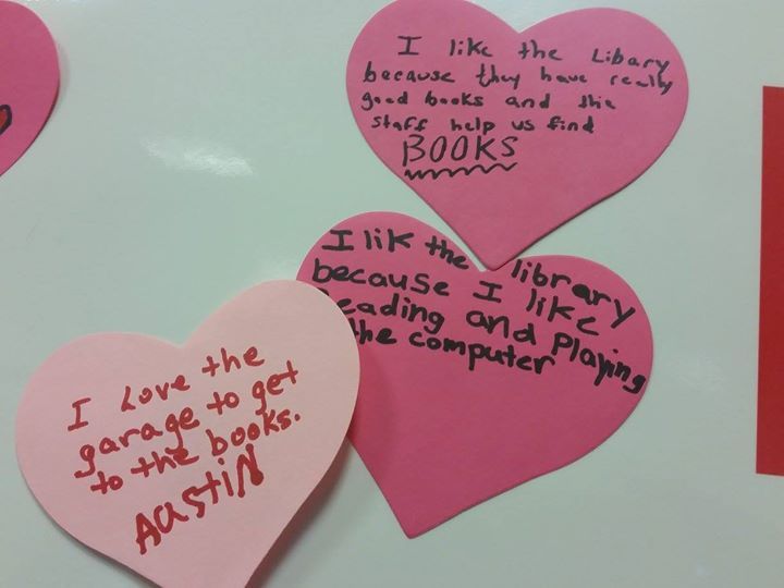 DPPL members share some libary love! Valentines Day, 2015