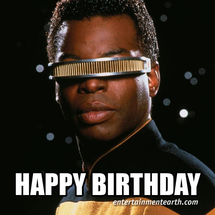 Happy 58th Birthday to LeVar Burton of Star Trek ! Shop Collectibles:  