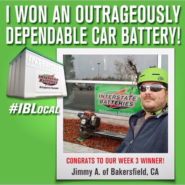 interstatebatts's tweet photo. Congratulations to Jimmy A. of Bakersfield, California -- he's this week's winner in our #iblocal selfie contest! Y… http://t.co/WWUhdOyPXi
