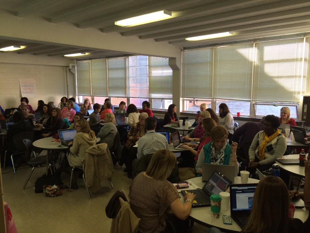 TeacherNWB's tweet image. @ABSSweb teachers and leaders discussing TPACK, SAMR, 4Cs with @FridayInstitute Moving forward! #abssweb