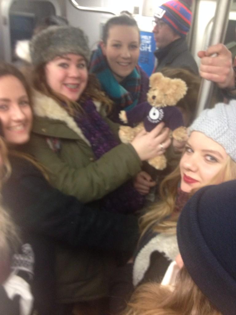 HannahRowe's tweet photo. #whereisthebear had fun on the subway today @Farnborough6th http://t.co/o7c98OVoYu