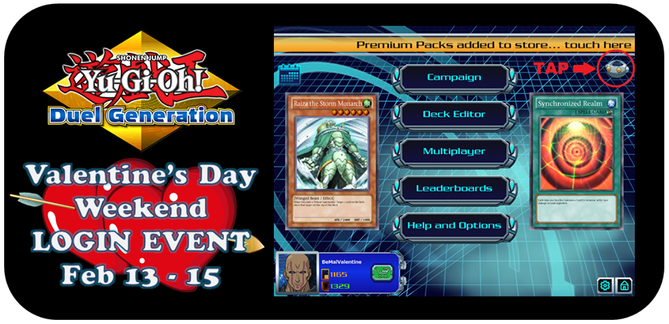 Don't forget to get your special #YuGiOh Duel Generation gift when you login today to play before midnight PST! Don't forget to get your special #YuGiOh Duel Generation gift when you login today to play before midnight PST!